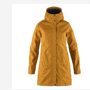FJall Raven Kiruna Padded Parka- yellow ochre